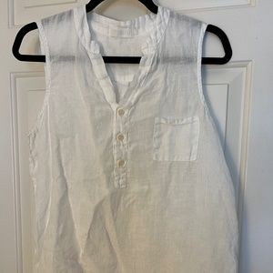 CP Shades white linen blouse